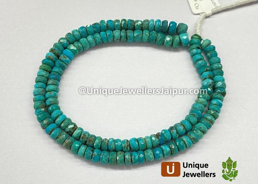 Turquoise Faceted Roundelle Beads